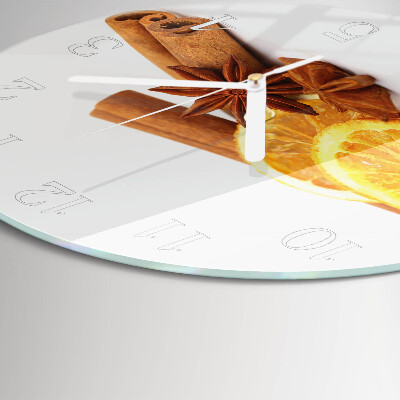 Horloge ronde Vanille au citron