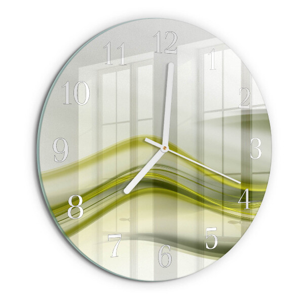 Horloge ronde Lignes abstraites