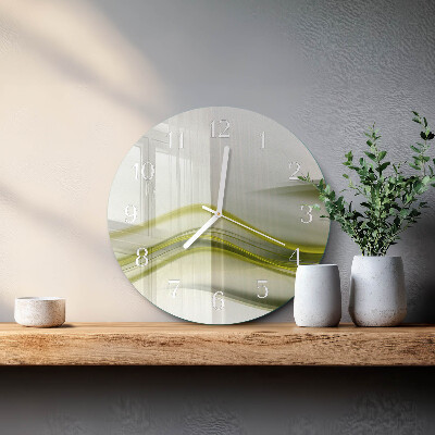 Horloge ronde Lignes abstraites
