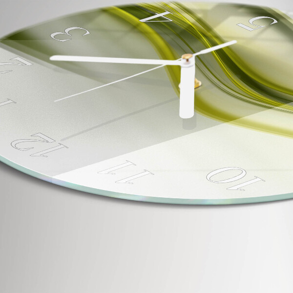 Horloge ronde Lignes abstraites