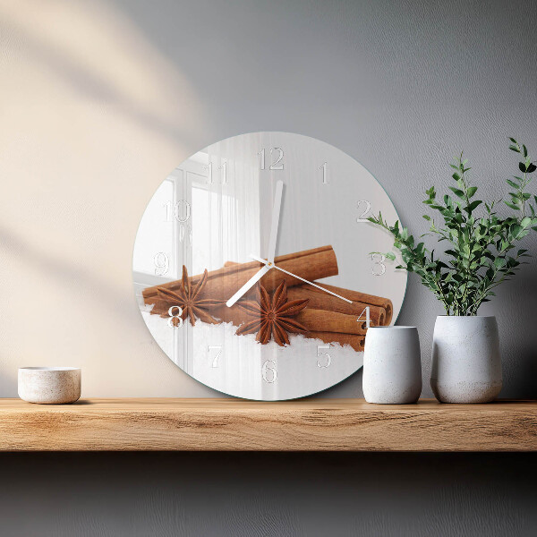 Horloge ronde Vanille