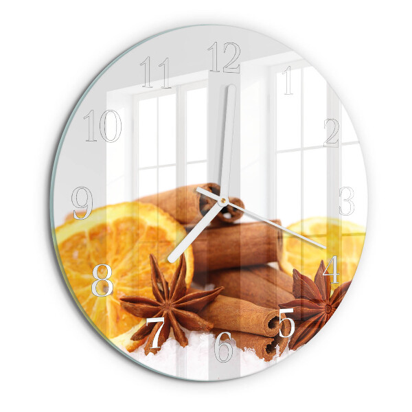 Horloge ronde Vanille au citron