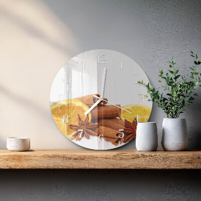 Horloge ronde Vanille au citron