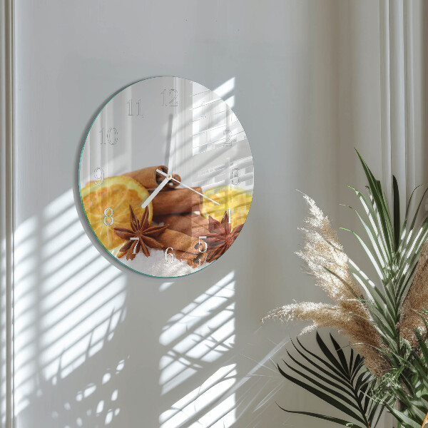 Horloge ronde Vanille au citron