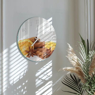 Horloge ronde Vanille au citron