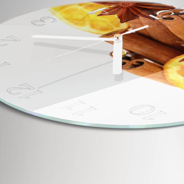 Horloge ronde Vanille au citron