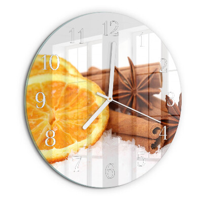 Horloge ronde Citron Vanille