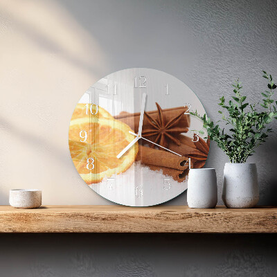 Horloge ronde Citron Vanille