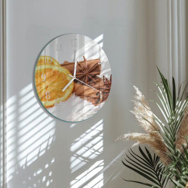 Horloge ronde Citron Vanille