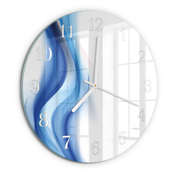 Horloge ronde Fumée abstraite