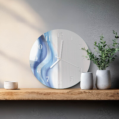 Horloge ronde Fumée abstraite