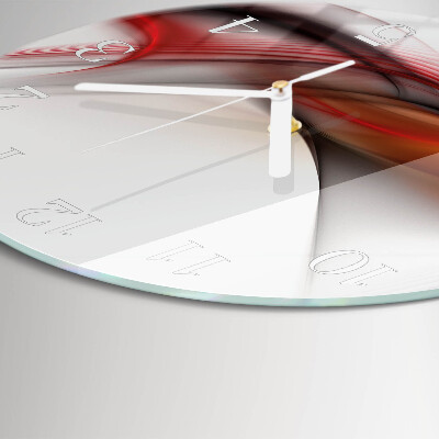 Horloge ronde Lignes abstraites