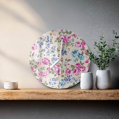 Horloge ronde Roses