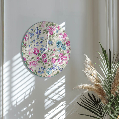 Horloge ronde Roses