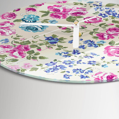 Horloge ronde Roses