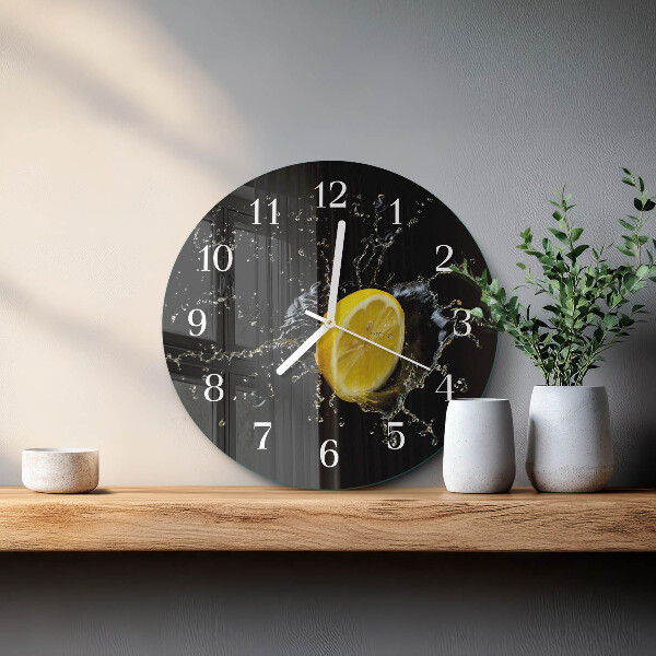 Horloge ronde Citrique