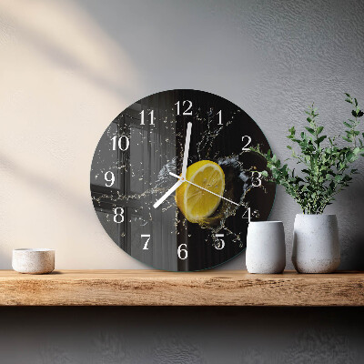 Horloge ronde Citrique