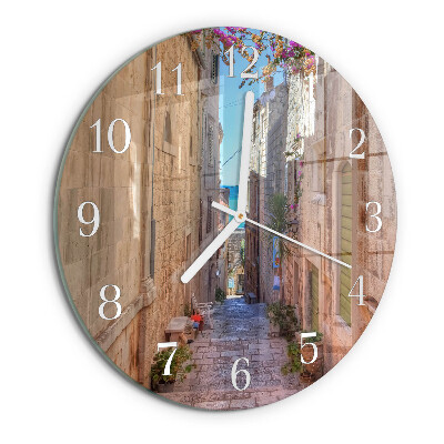 Horloge ronde Rue