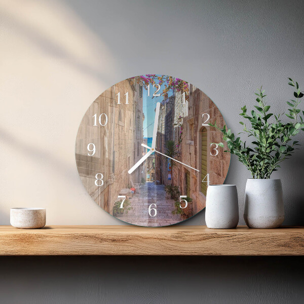 Horloge ronde Rue