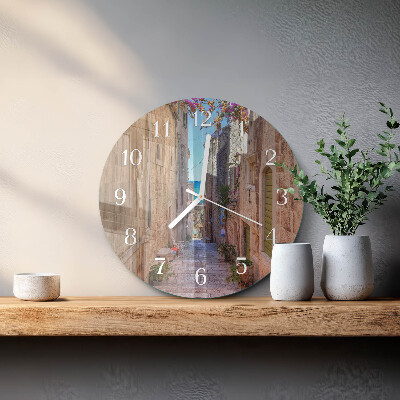 Horloge ronde Rue