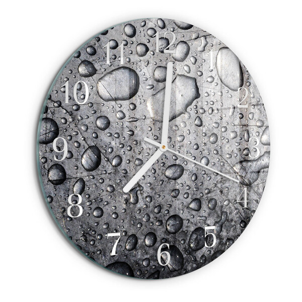 Horloge ronde Gouttes