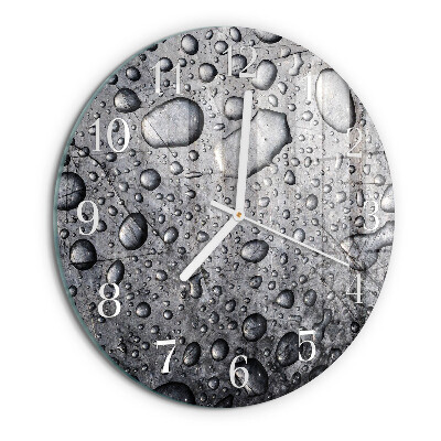 Horloge ronde Gouttes