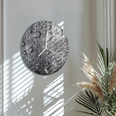 Horloge ronde Gouttes