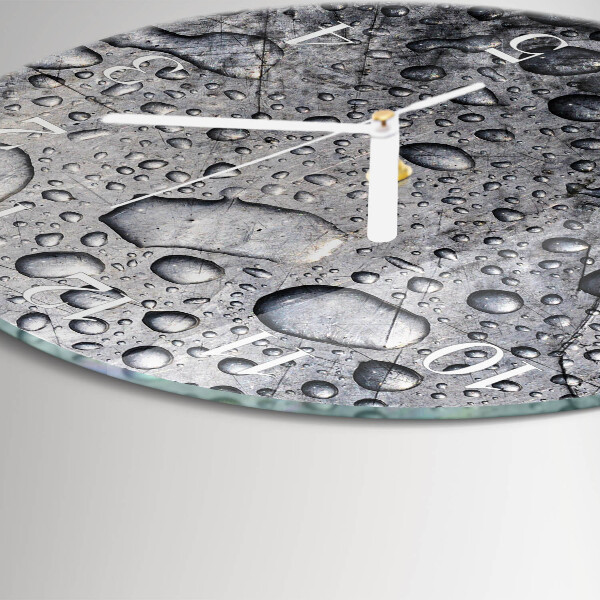 Horloge ronde Gouttes