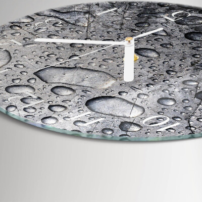Horloge ronde Gouttes