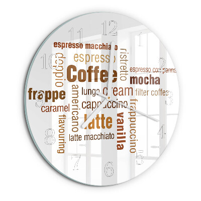 Horloge ronde Café
