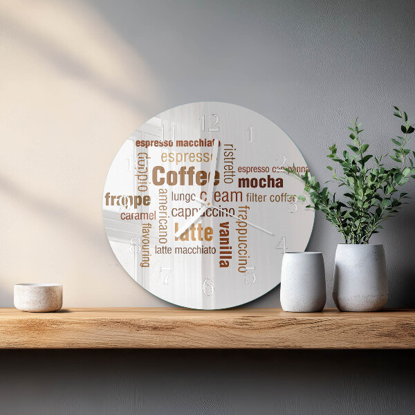 Horloge ronde Café
