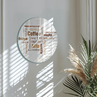 Horloge ronde Café