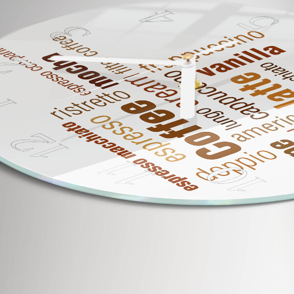 Horloge ronde Café