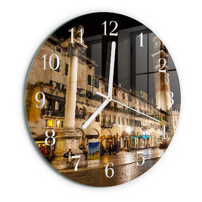 Horloge ronde Soirée en ville