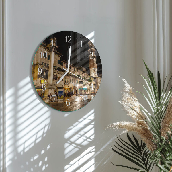 Horloge ronde Soirée en ville