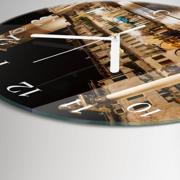 Horloge ronde Soirée en ville