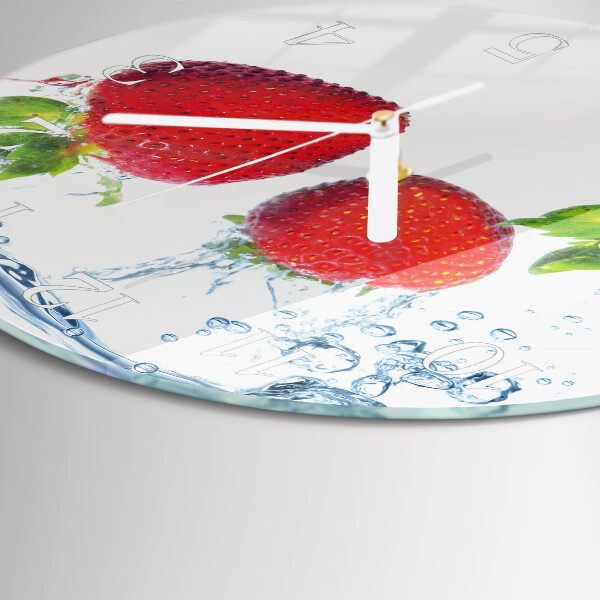 Horloge ronde Fraises