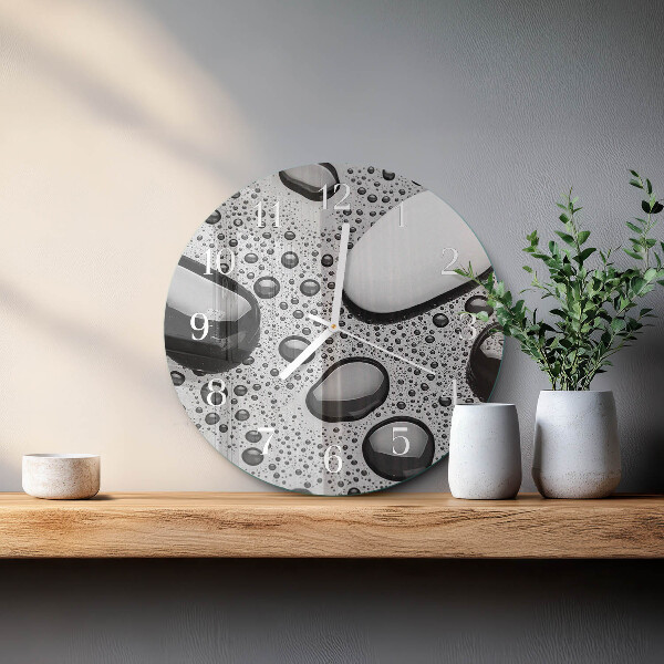 Horloge ronde Pierres