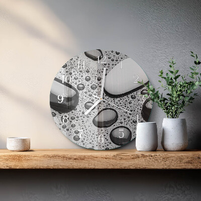 Horloge ronde Pierres