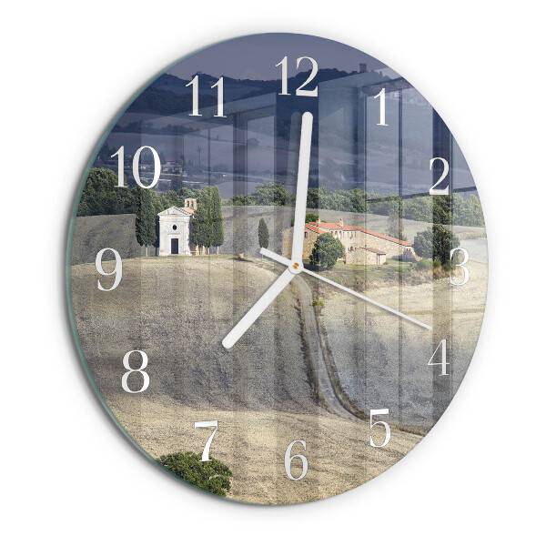 Horloge ronde Paysage