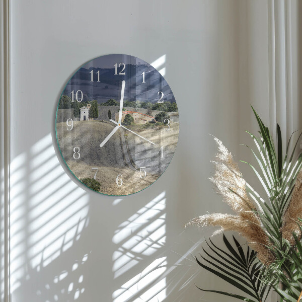 Horloge ronde Paysage