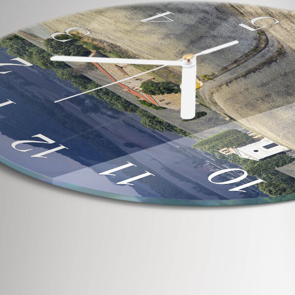 Horloge ronde Paysage