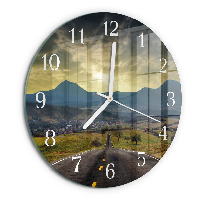 Horloge ronde Sentier des montagnes