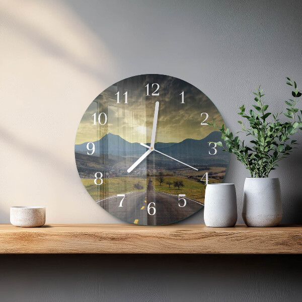 Horloge ronde Sentier des montagnes