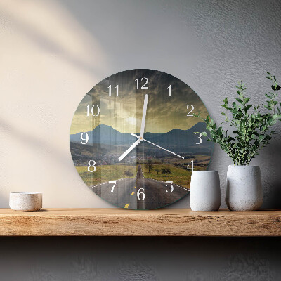 Horloge ronde Sentier des montagnes