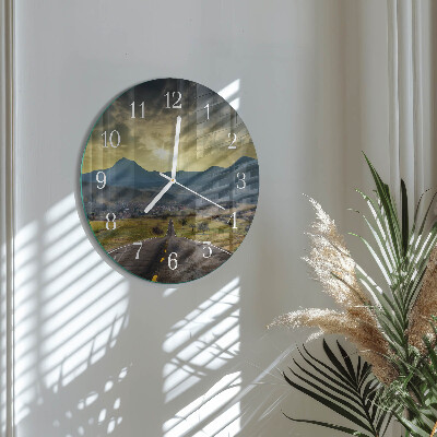 Horloge ronde Sentier des montagnes