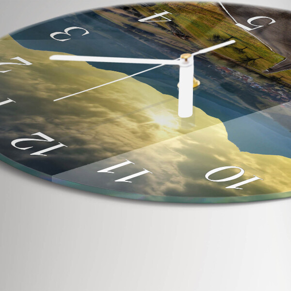 Horloge ronde Sentier des montagnes