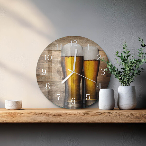 Horloge ronde Bière