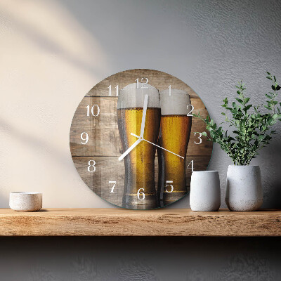 Horloge ronde Bière