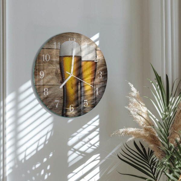 Horloge ronde Bière